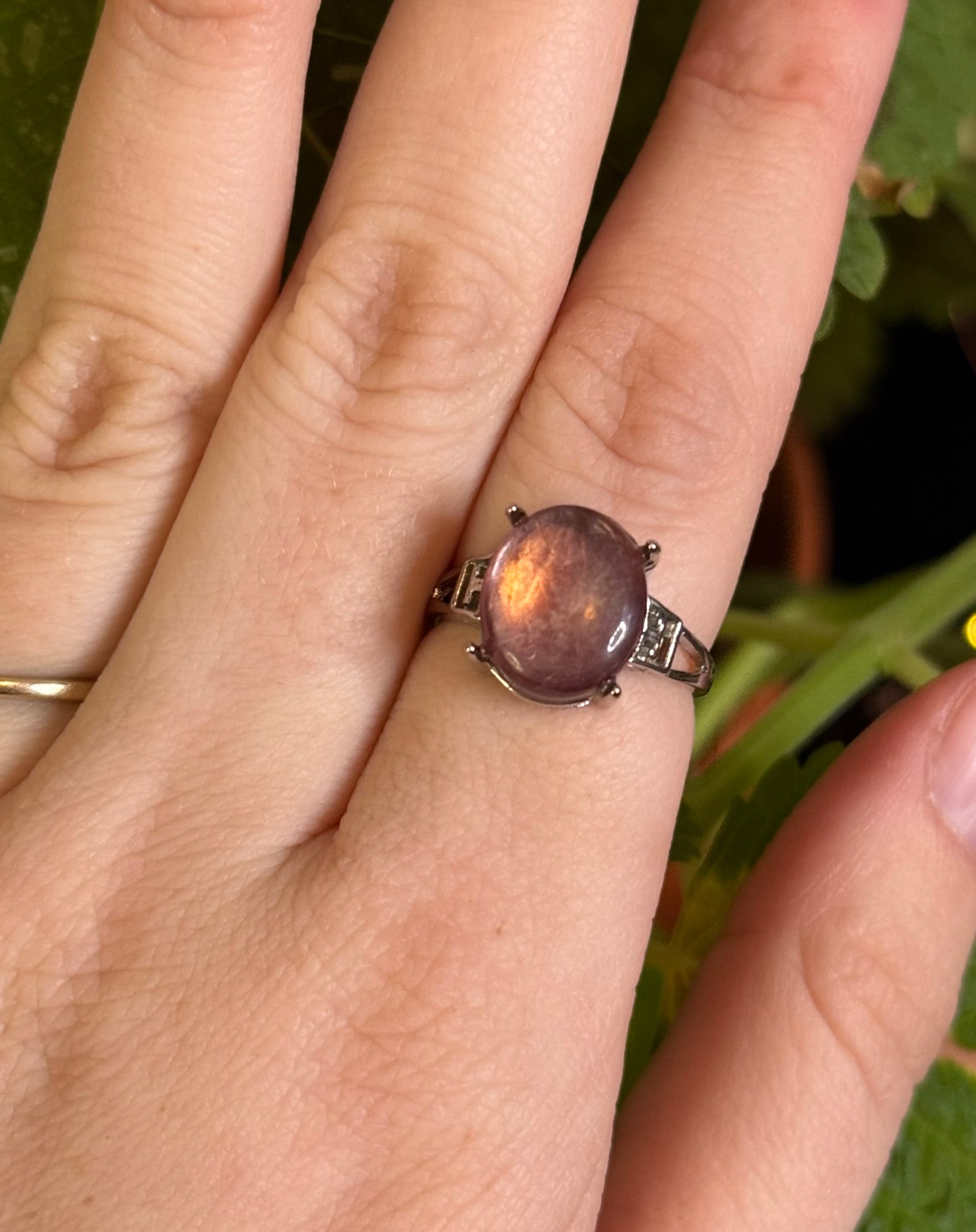 Lepidolite Ring