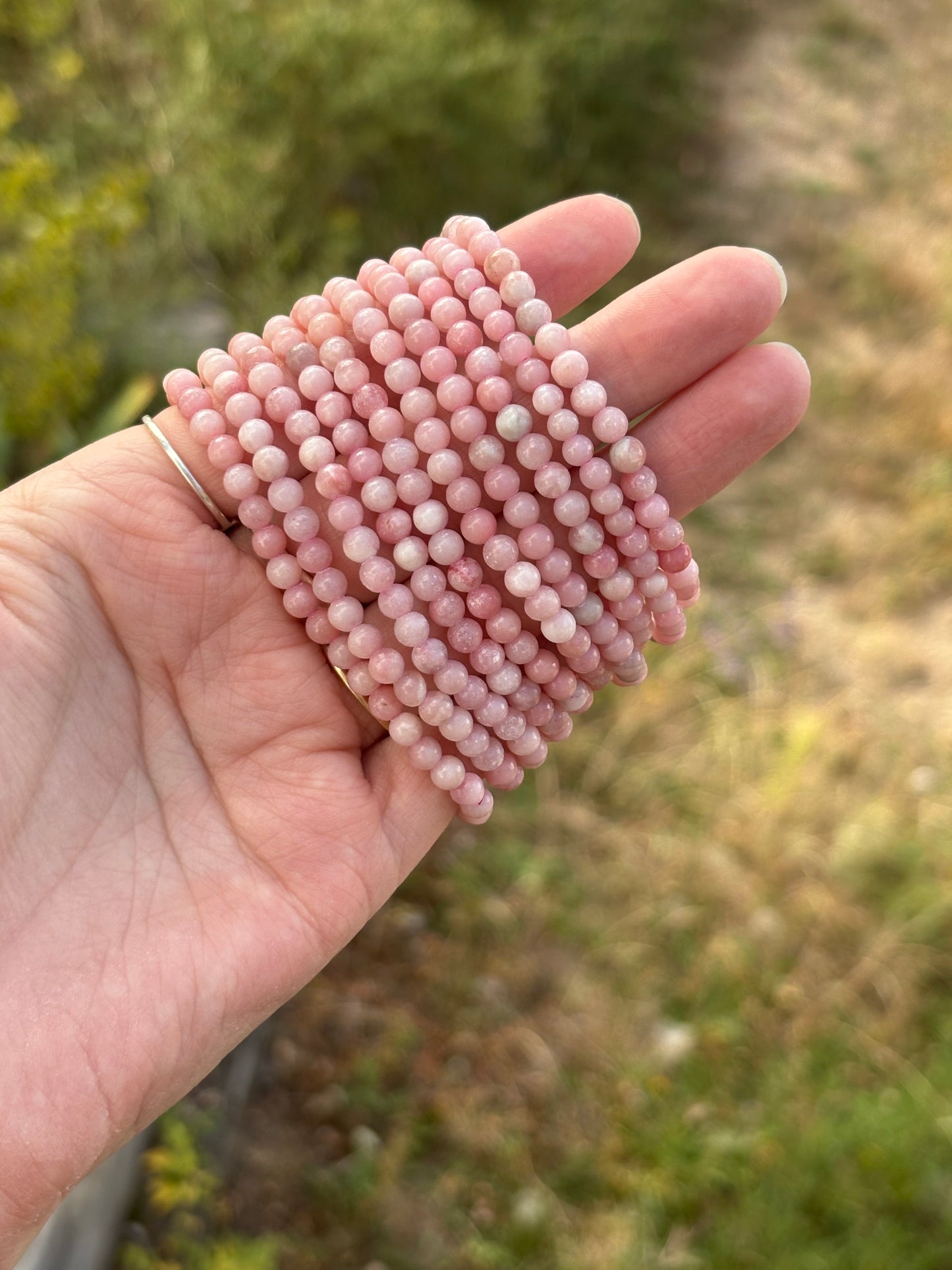 Pink Opal Bracelets 4mm
