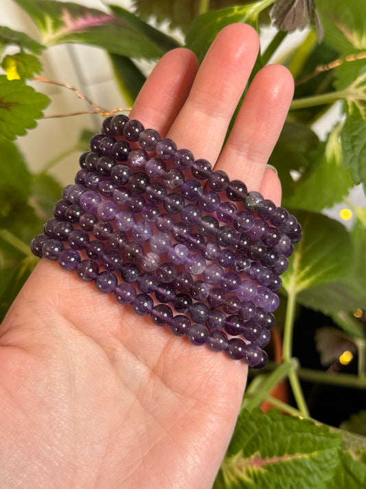 Amethyst Bracelet 6mm