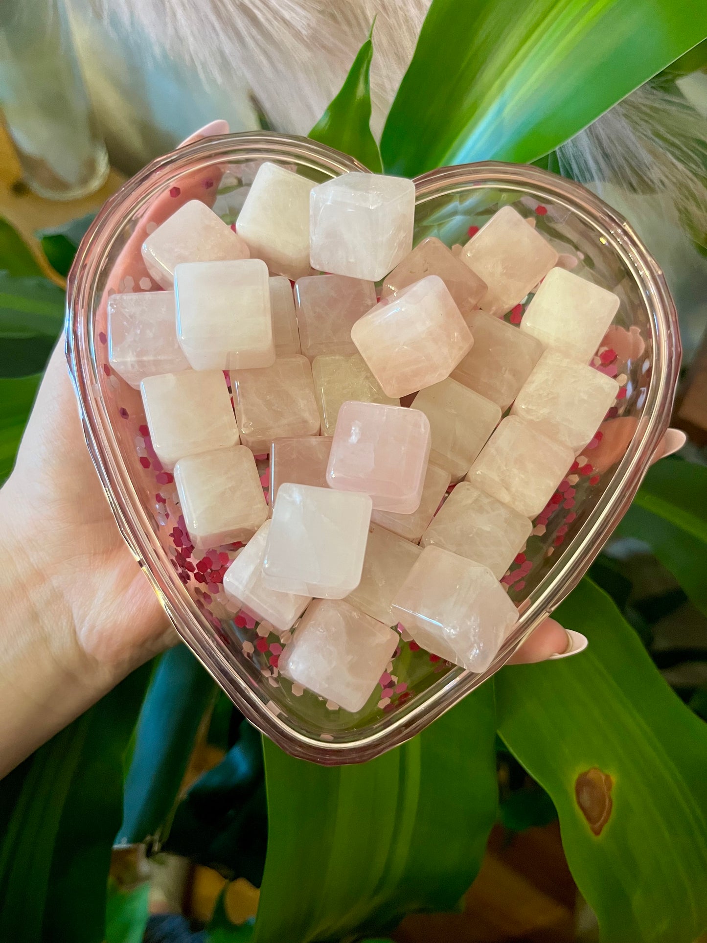 Rose Quartz Cube