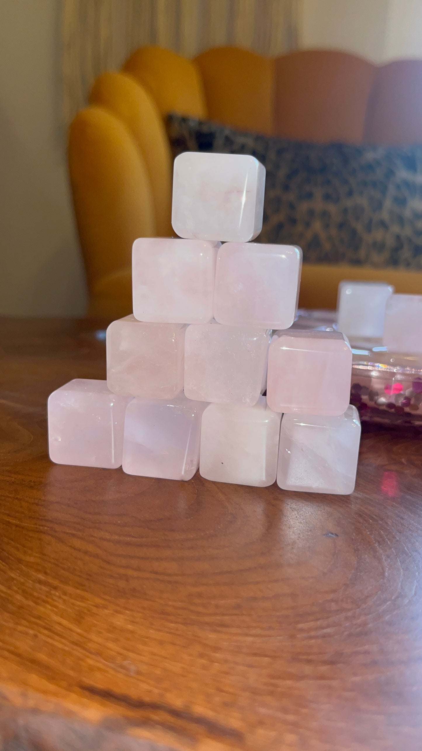 Rose Quartz Cube