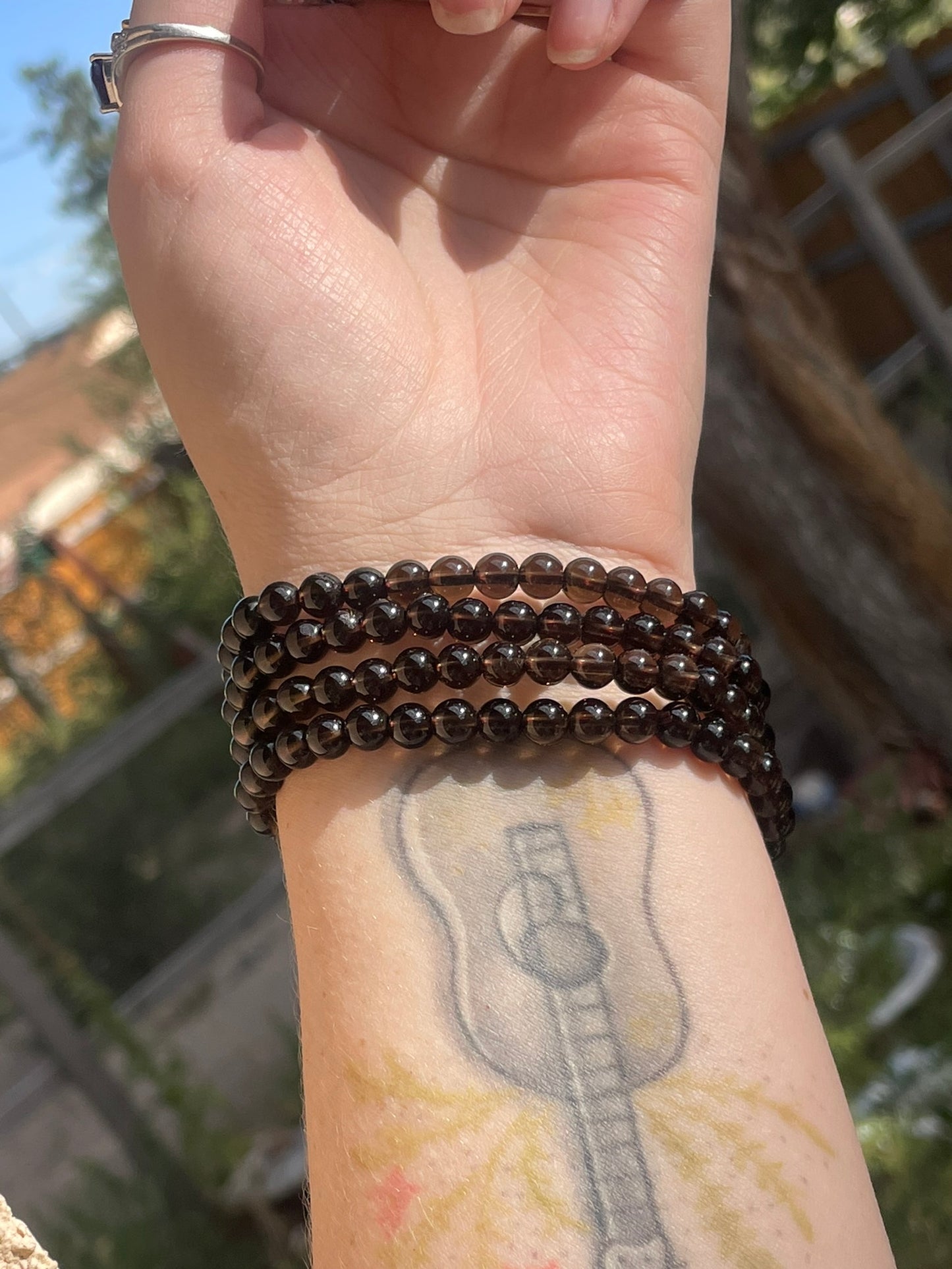 Smokey Quartz Bracelet 6mm