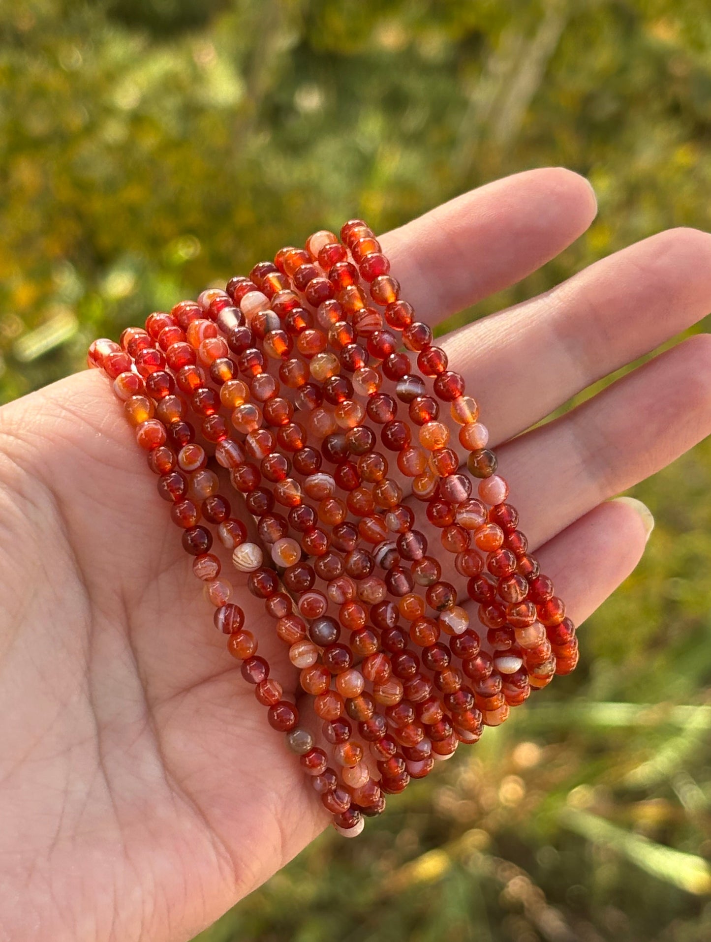 Carnelian Bracelets 4mm