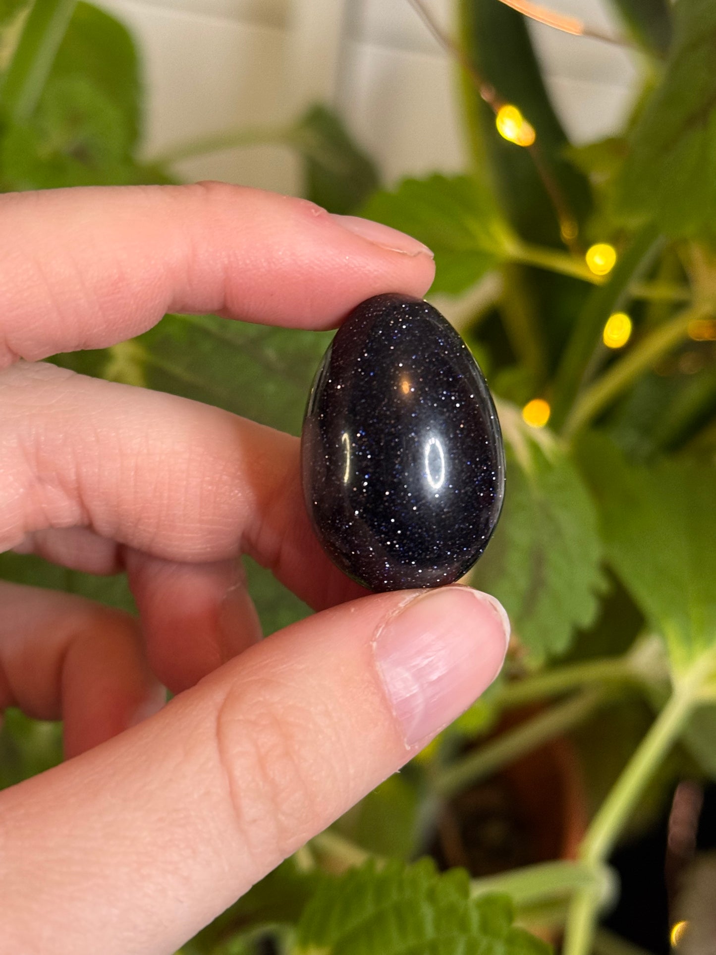 Blue Goldstone Mini Egg