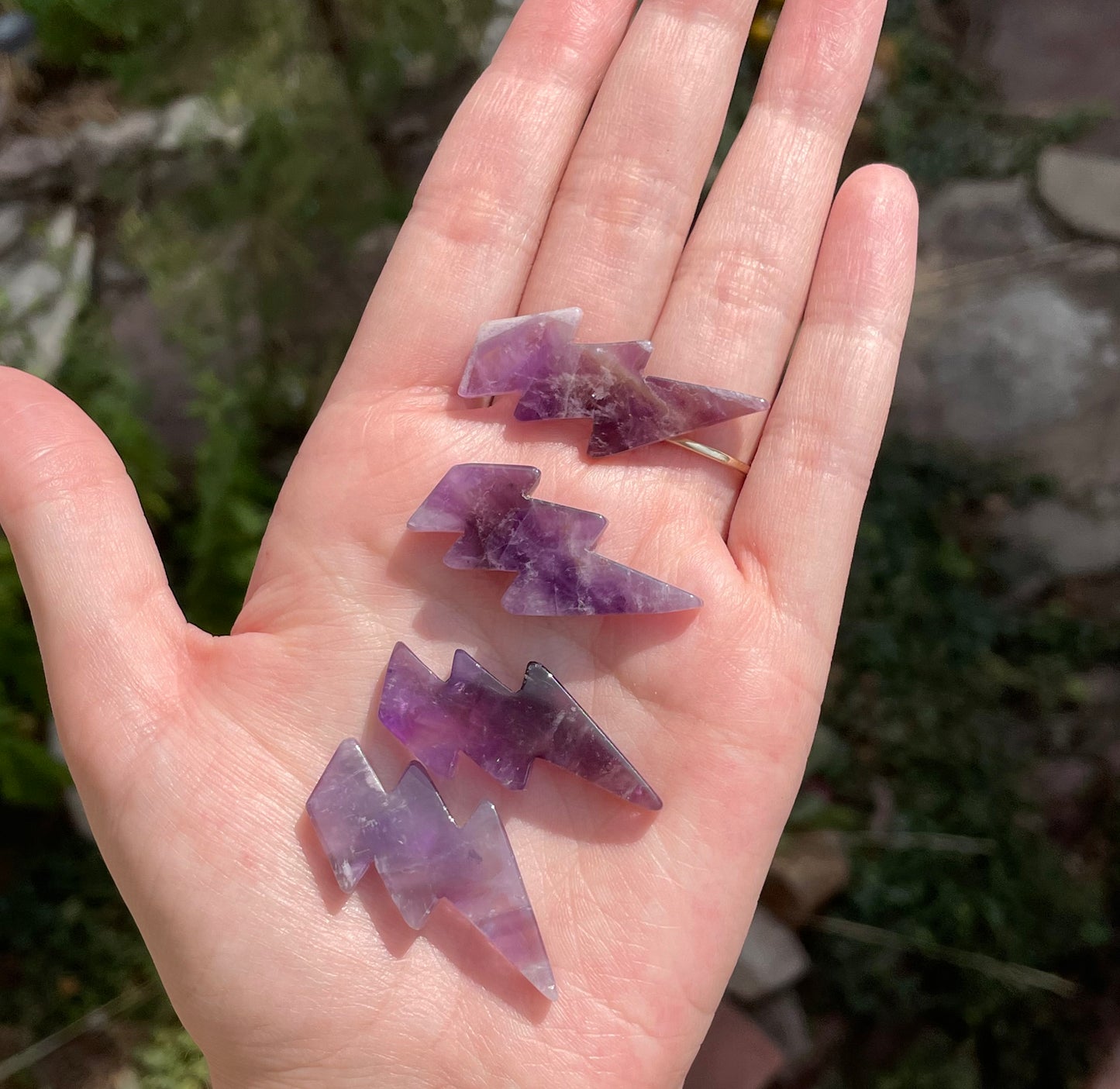 Amethyst Lightning Bolt