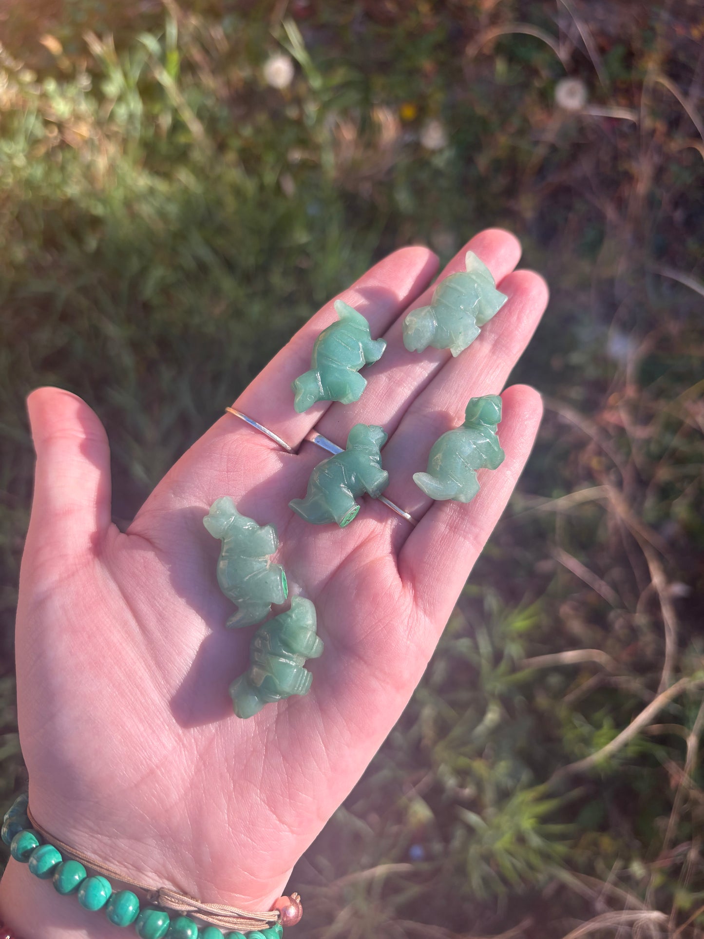 Green Aventurine Mini Dino
