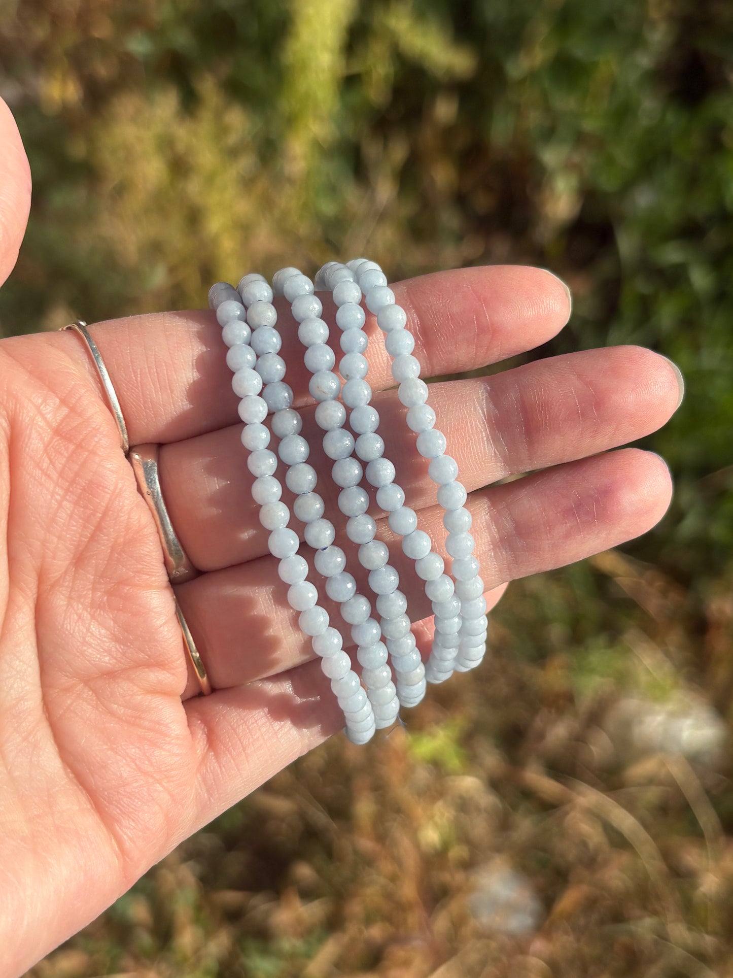 Angelite Bracelet 4mm