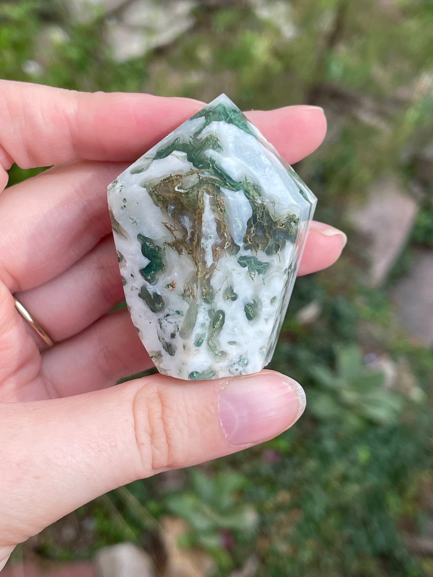 Moss Agate Cupcake