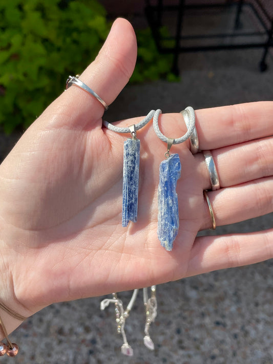 Blue Kyanite Blade Necklace