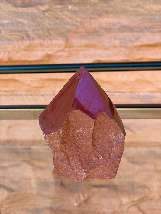 Purple Mookaite Jasper Half Polished Point