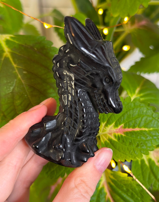 Obsidian Dragon Heads