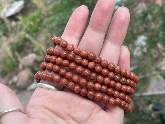 Goldstone Bracelet 6mm