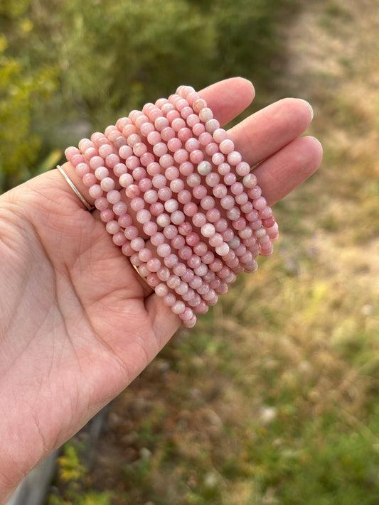 Pink Opal Bracelets 4mm
