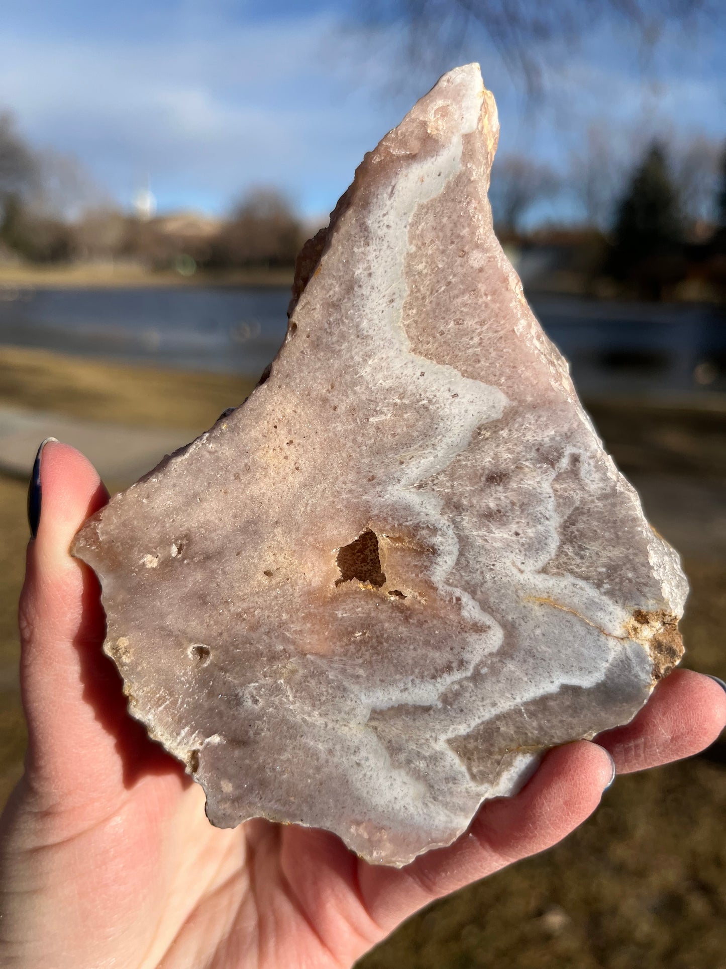 Pink Amethyst Slab- Ivy