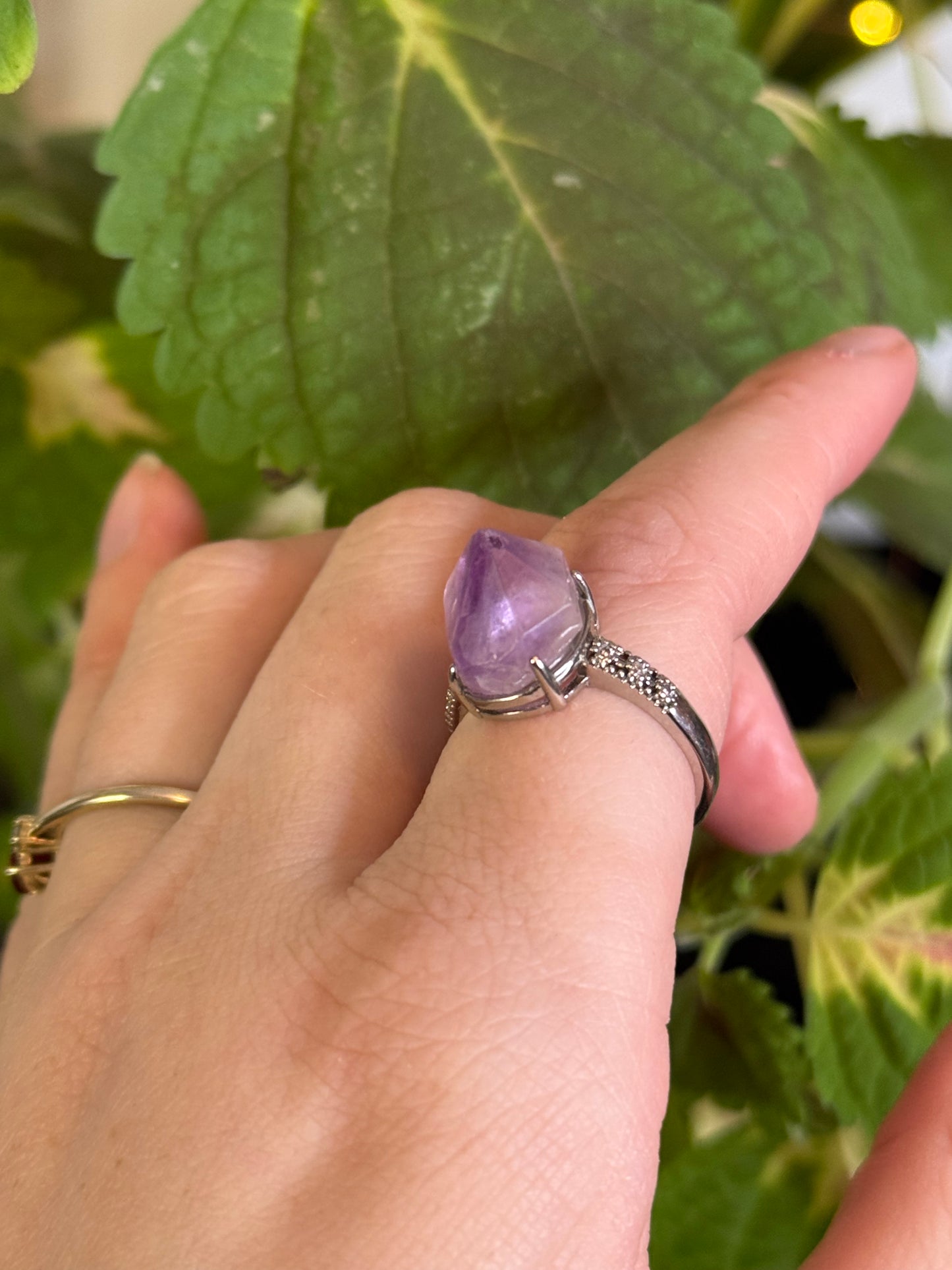 Amethyst Self Defense Rings