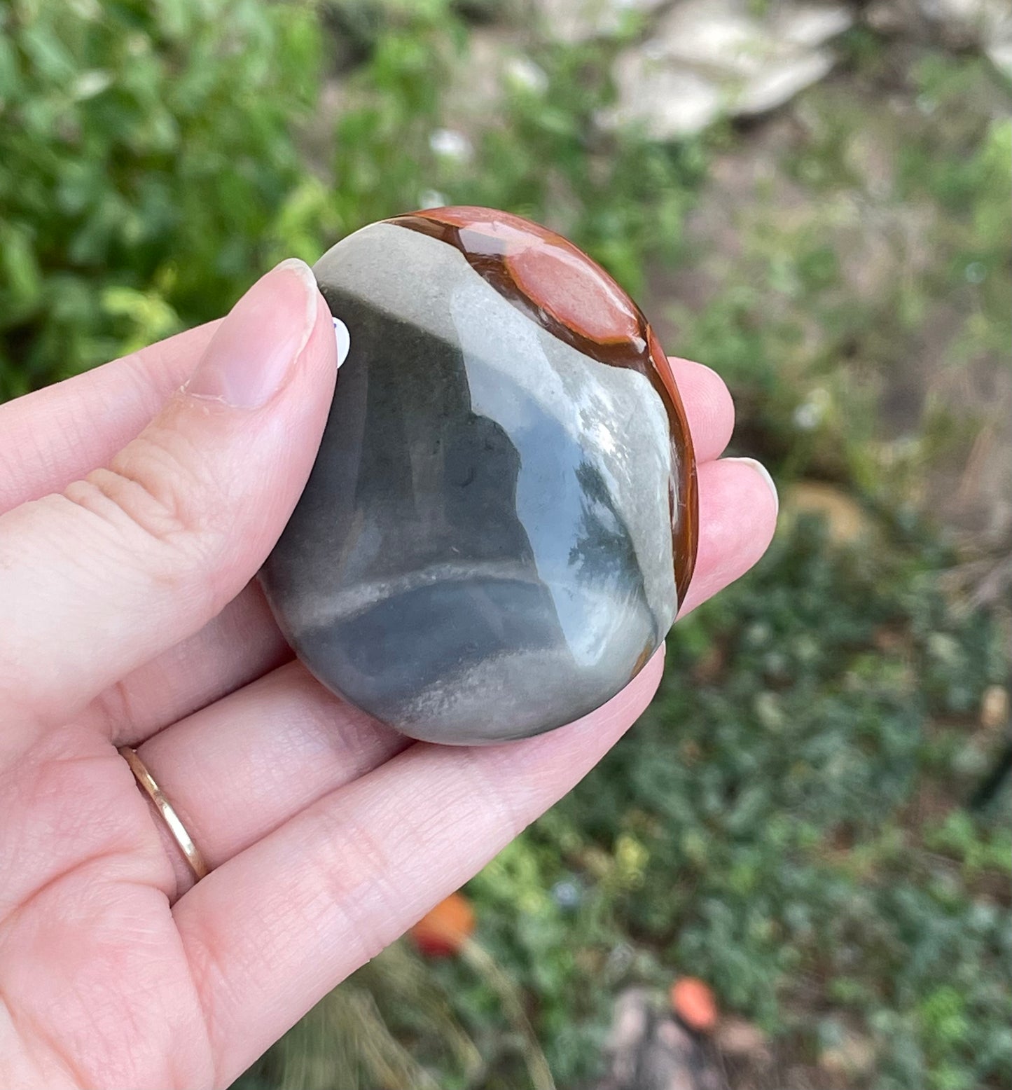 Polychrome Jasper Palm Stone A