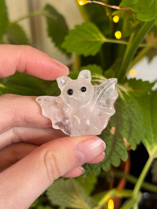 Clear Quartz Bat