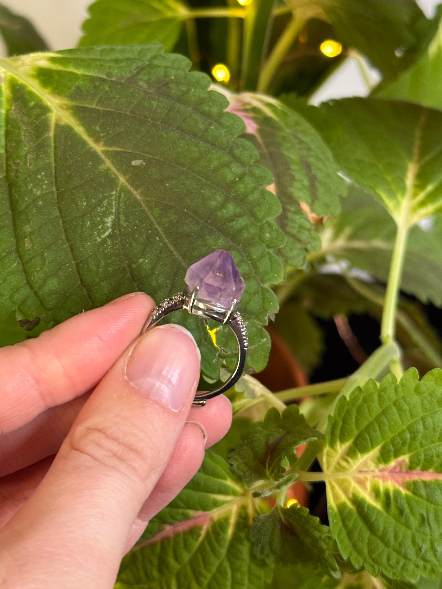 Amethyst Self Defense Rings