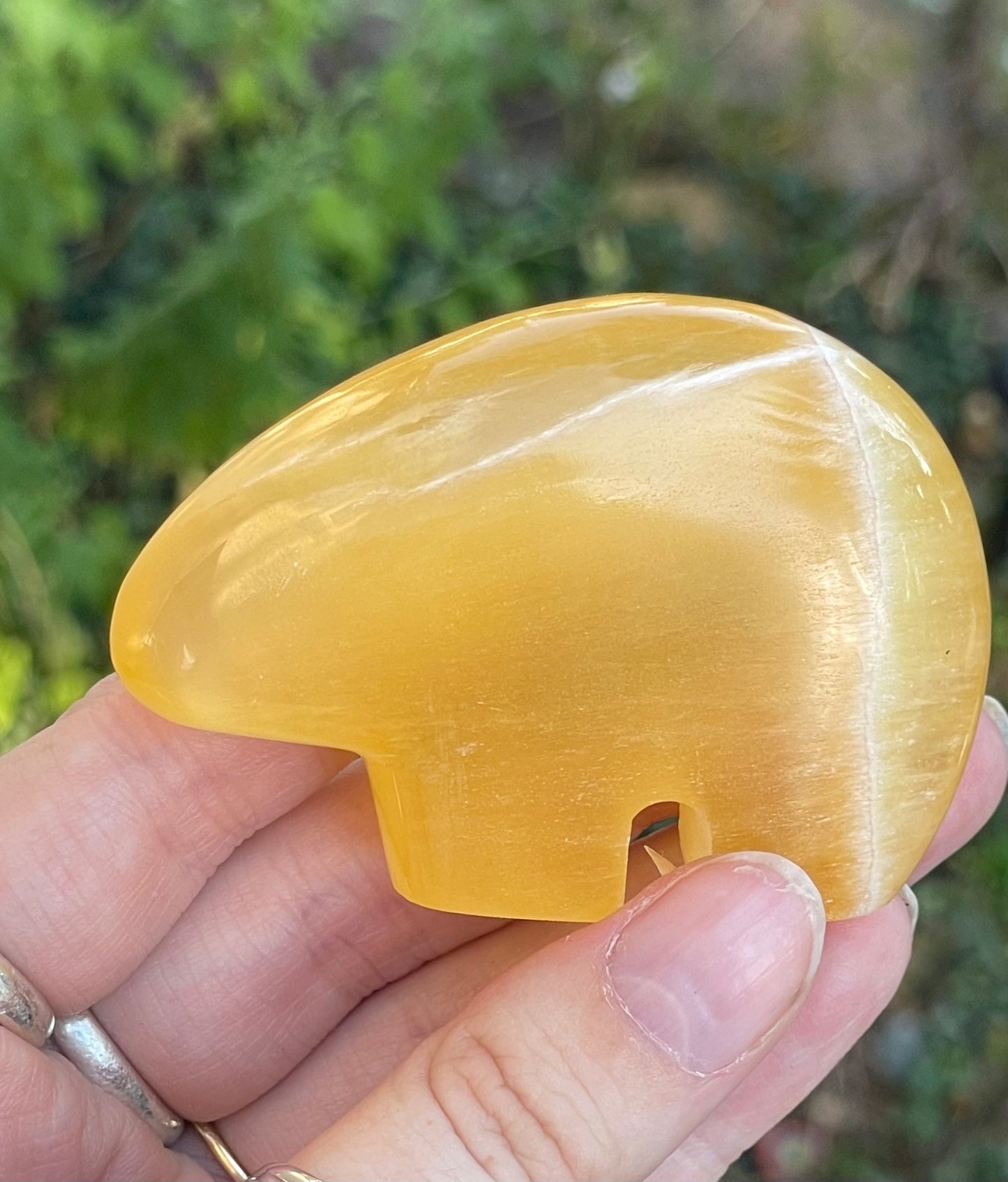 Orange Calcite Bear