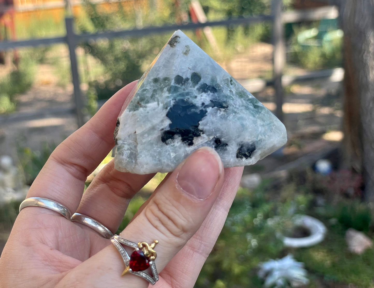 Rainbow Moonstone Pyramid B