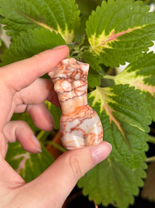 Red Vein Jasper Goddess Body- Large