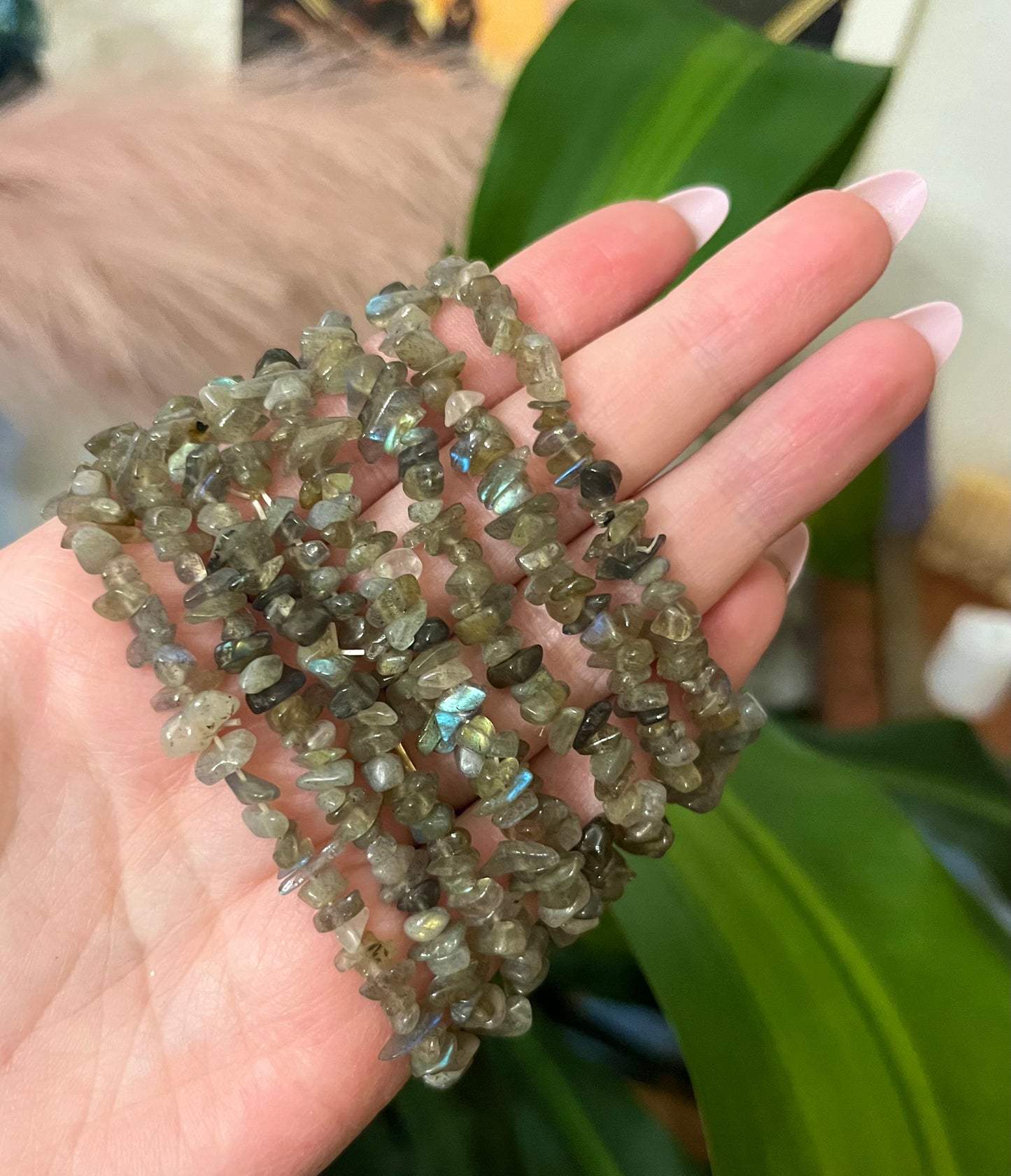 Labradorite Chip Bracelet