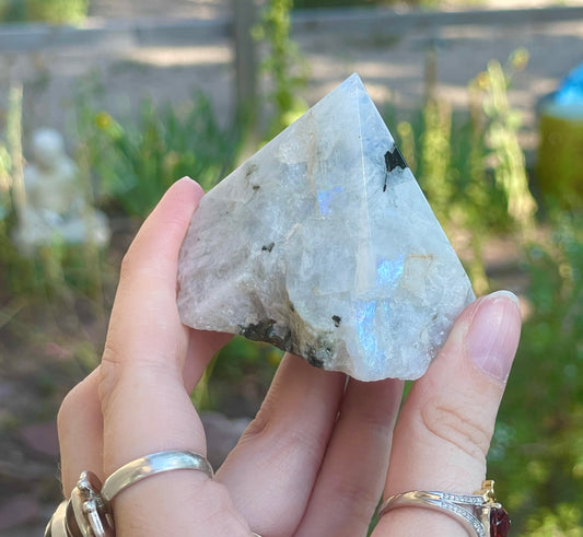 Rainbow Moonstone Pyramid A