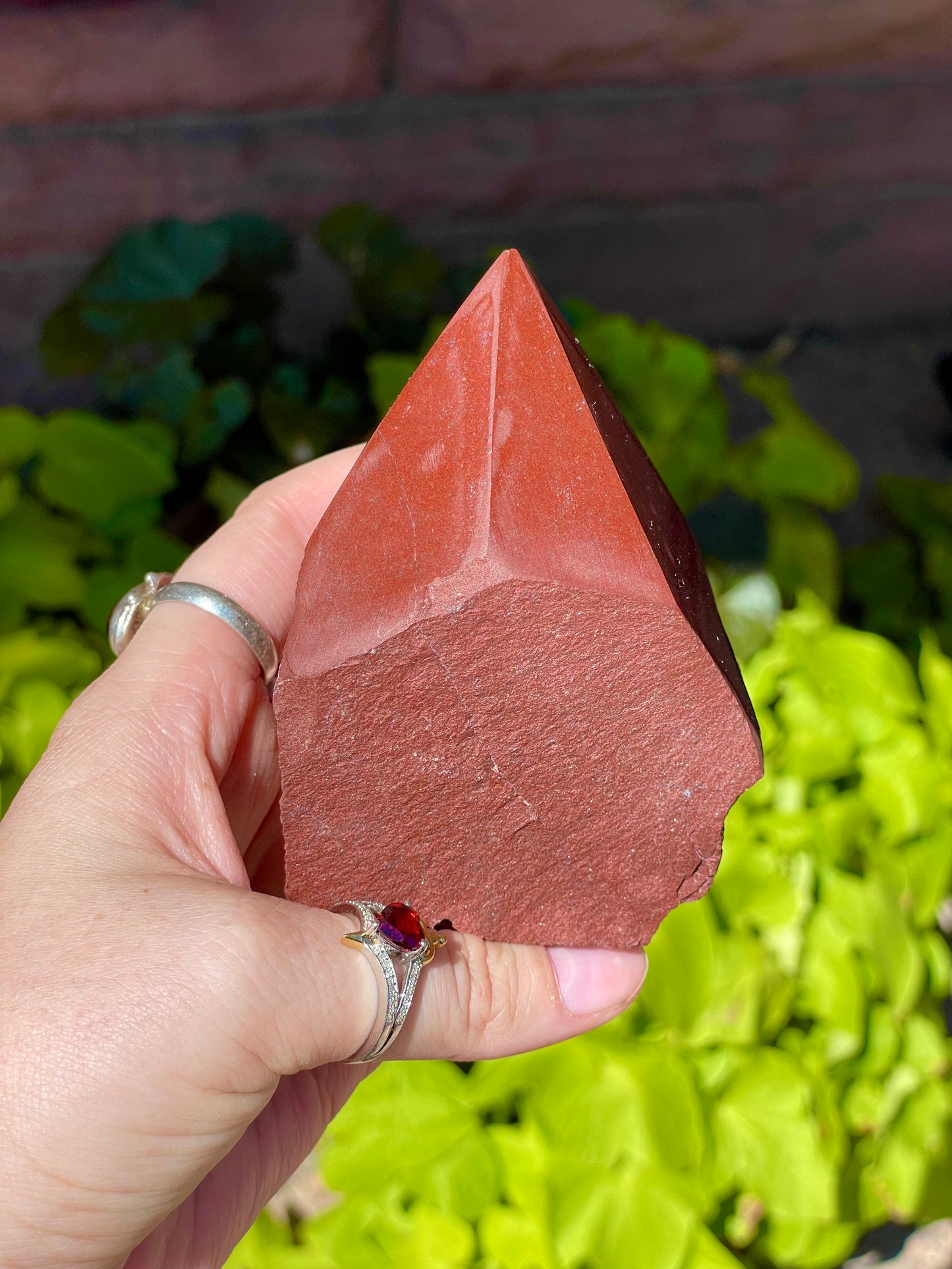 Purple Mookaite Jasper Half Polished Point