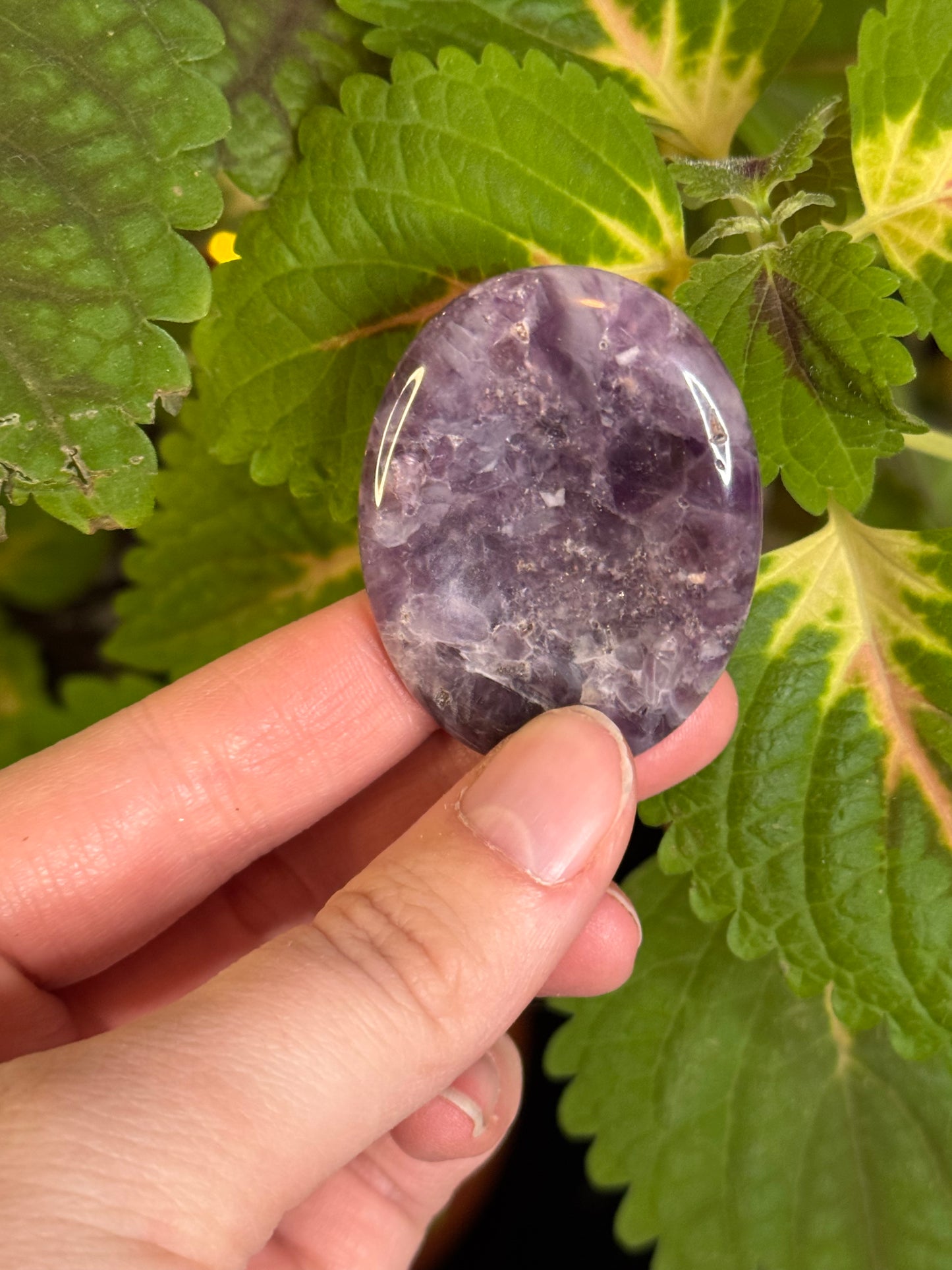 Amethyst Worry Stone