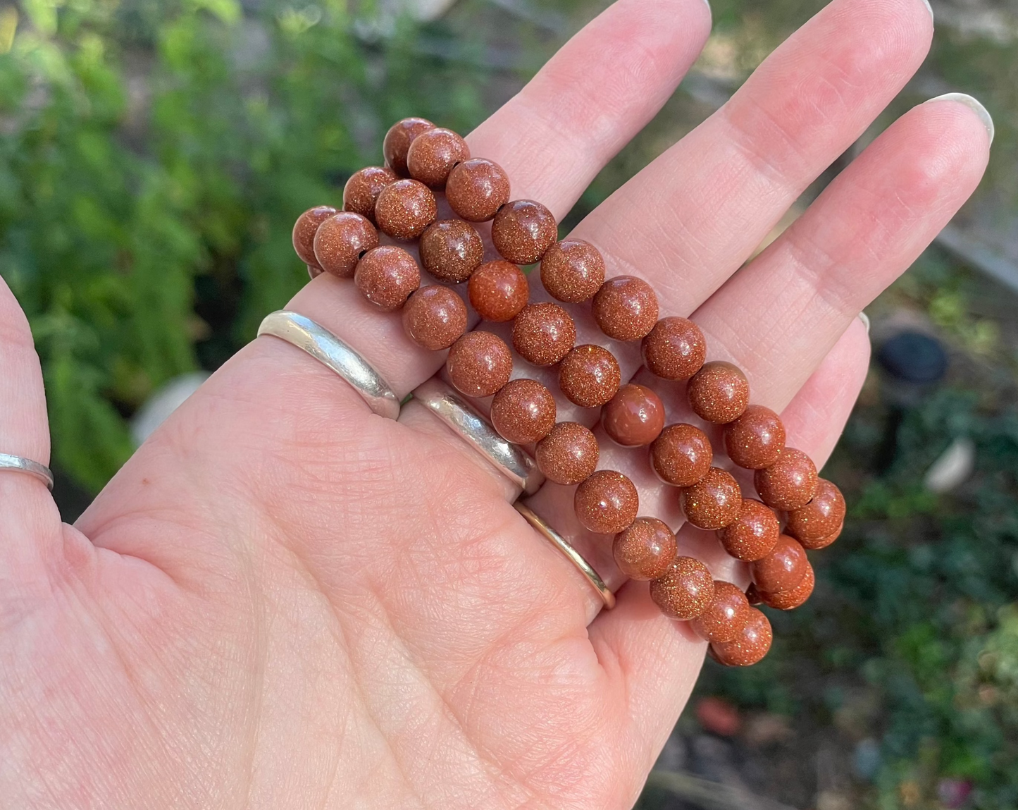 Goldstone Bracelet 8mm