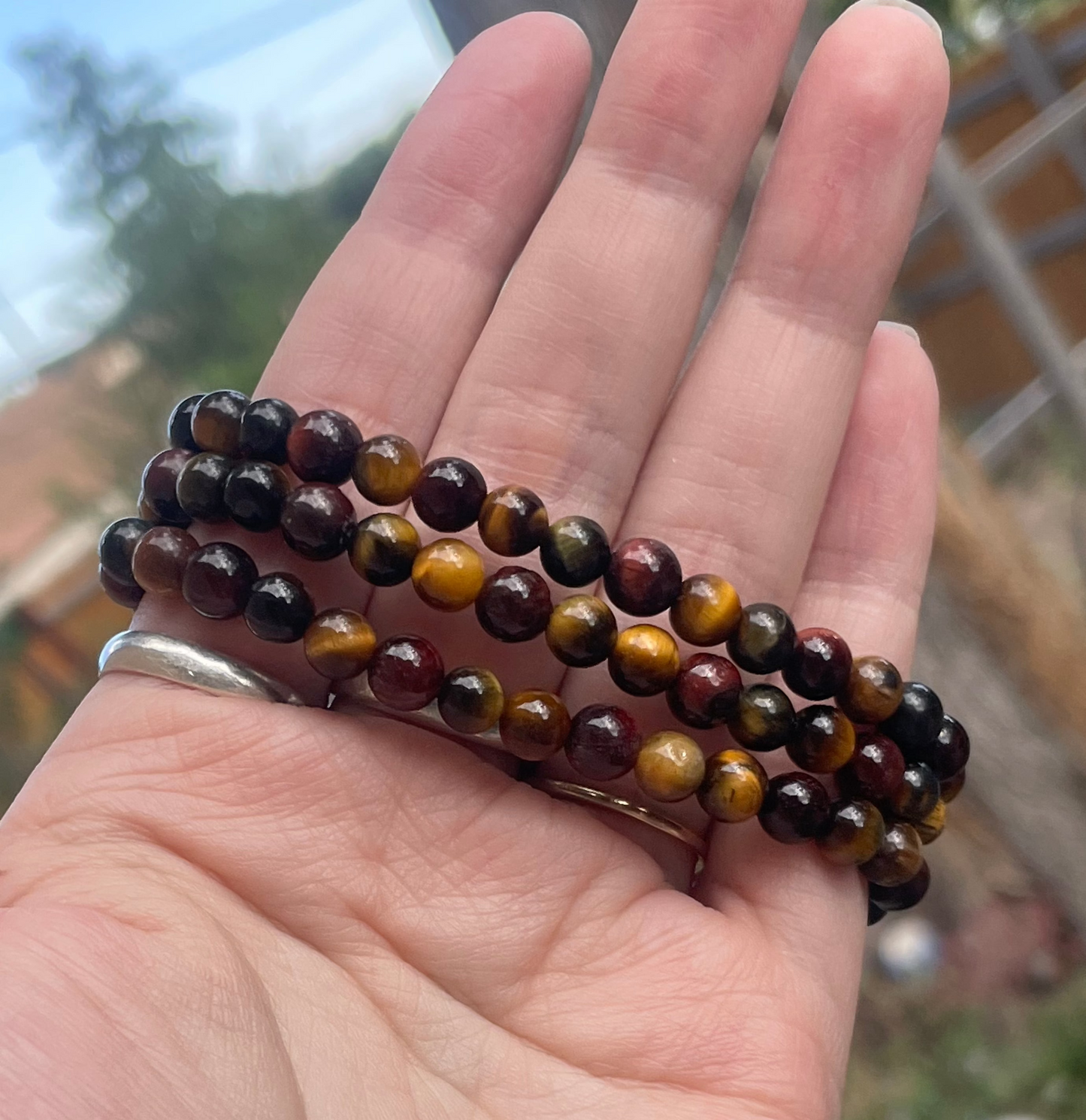 Mixed Tigers Eye Bracelet 6mm