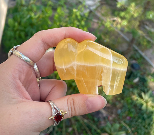 Orange Calcite Buffalo