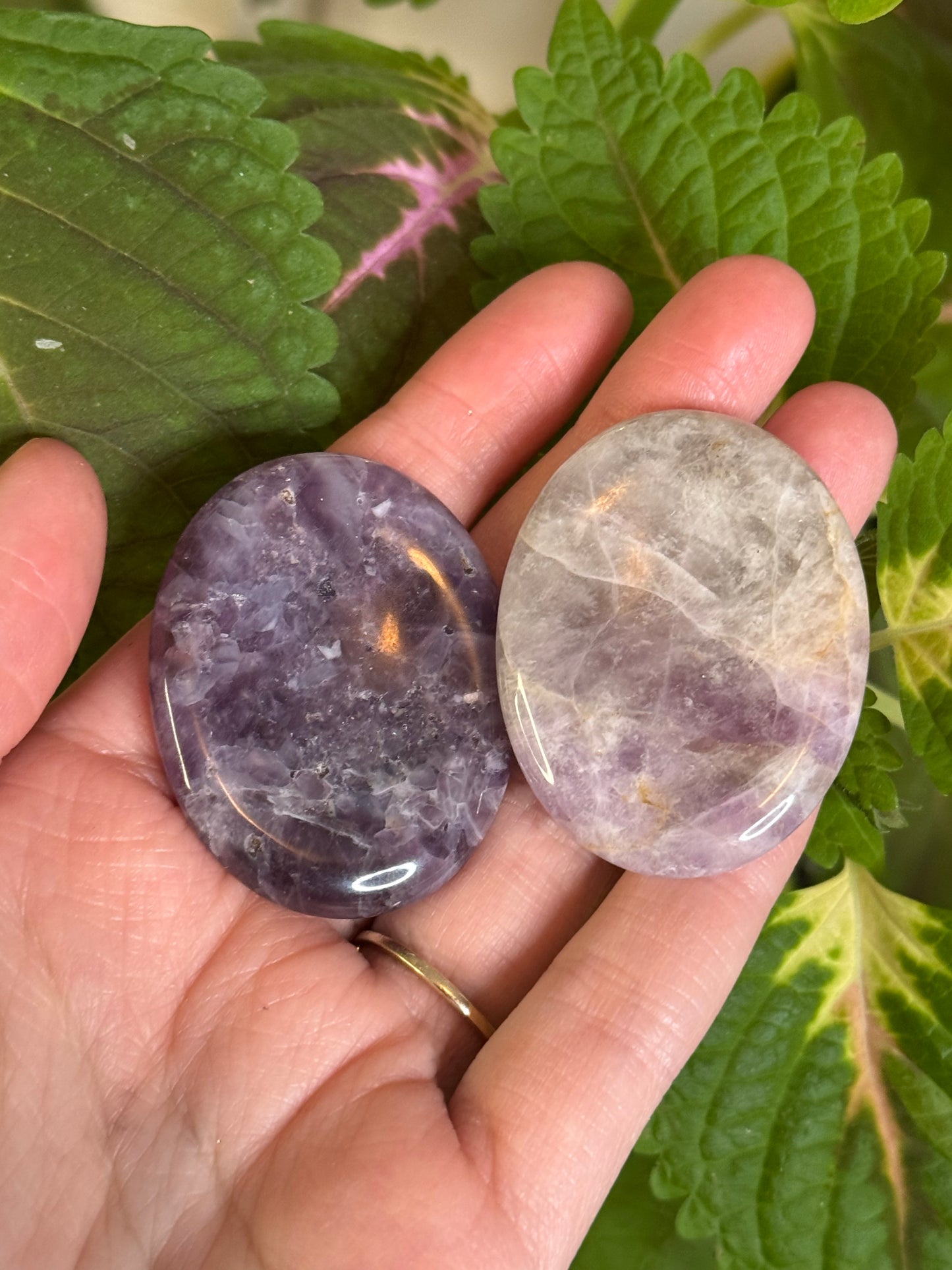 Amethyst Worry Stone