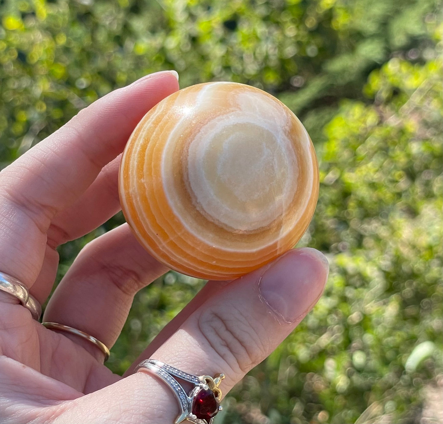 Orange Calcite Sphere