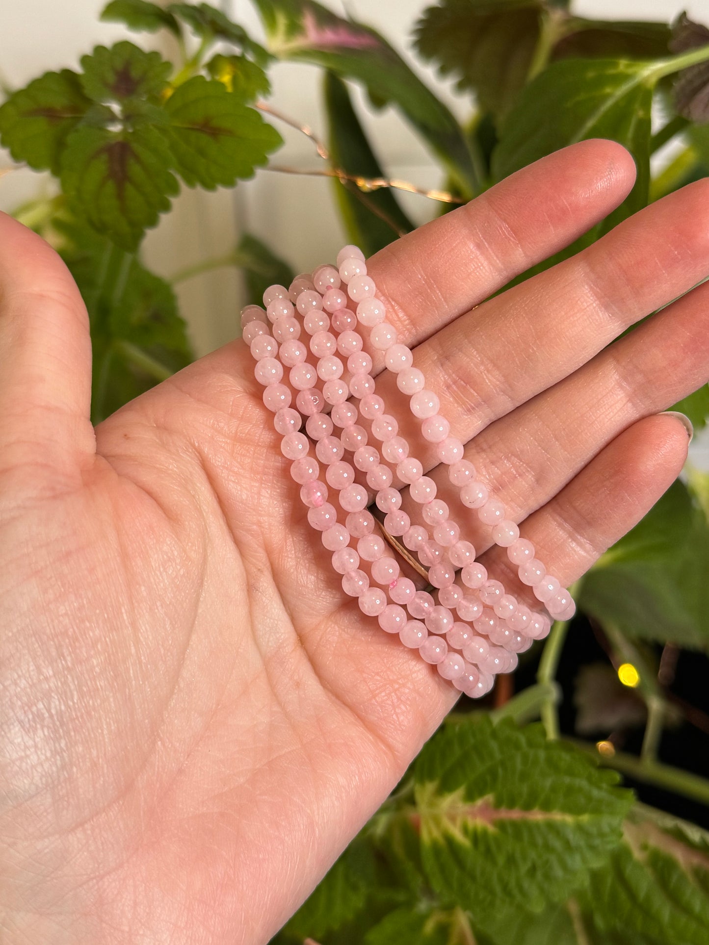 Rose Quartz Bracelet 4mm