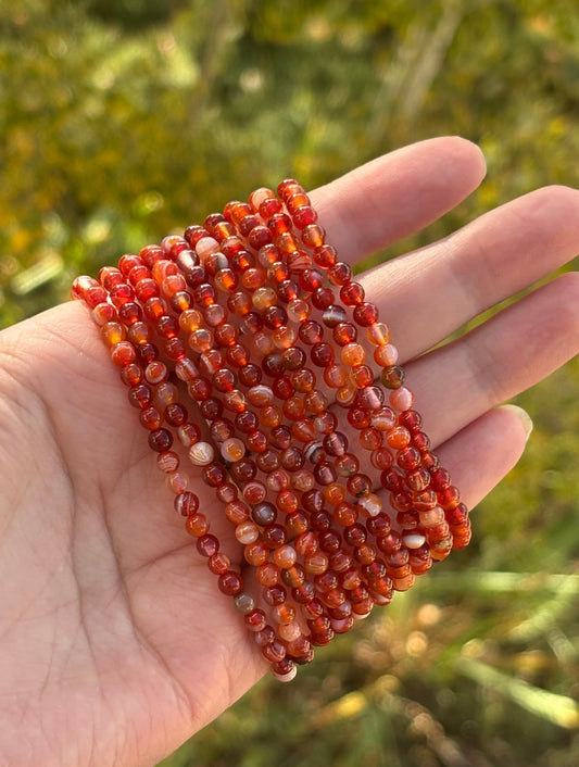 Carnelian Bracelets 4mm