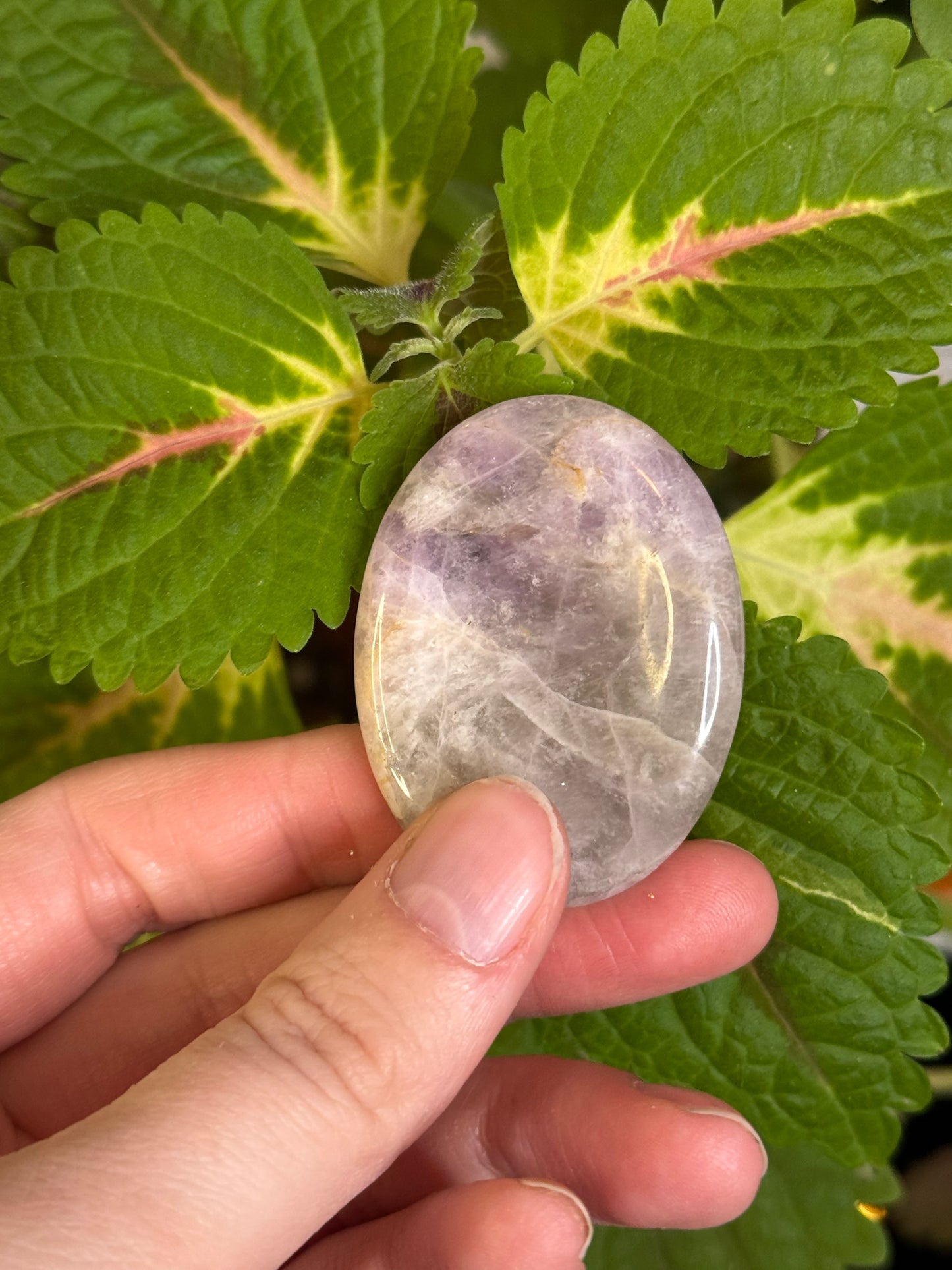 Amethyst Worry Stone