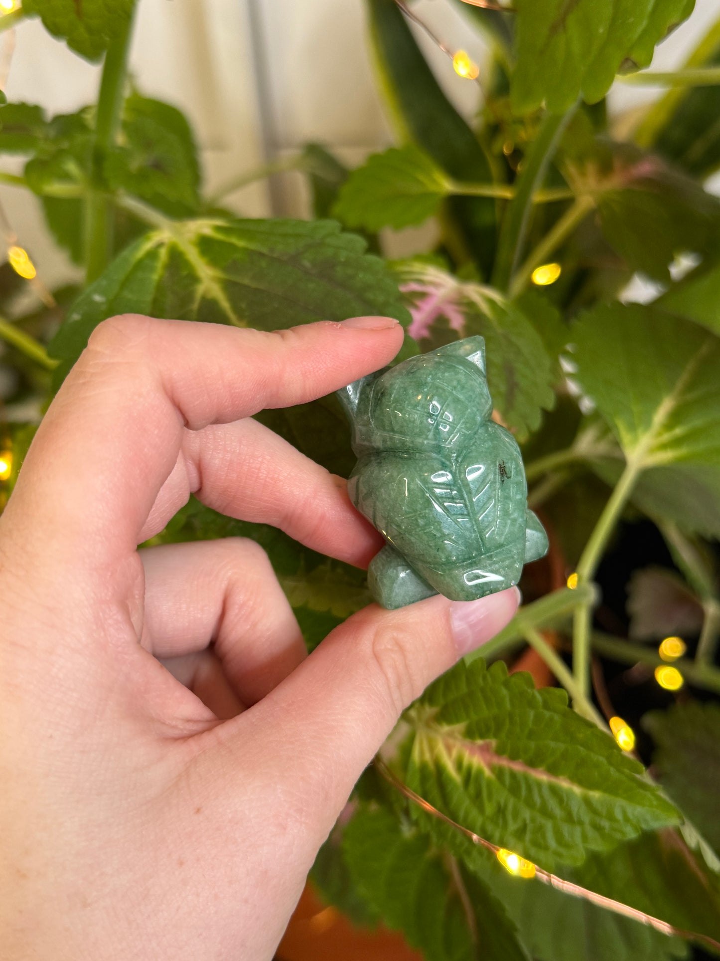 Green Aventurine Owl