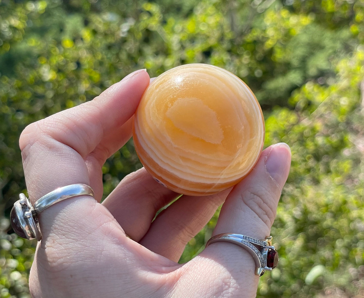 Orange Calcite Sphere