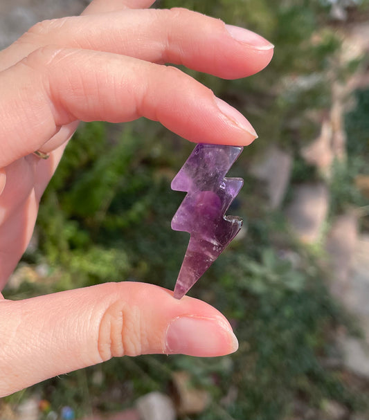 Amethyst Lightning Bolt