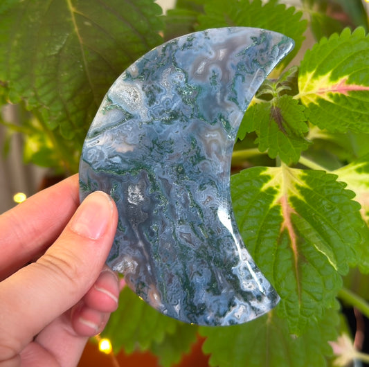 Moss Agate Moon C