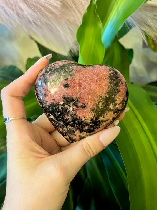 Rhodonite Heart