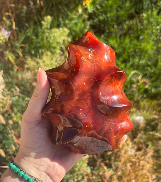 Chunky Carnelian Flame A