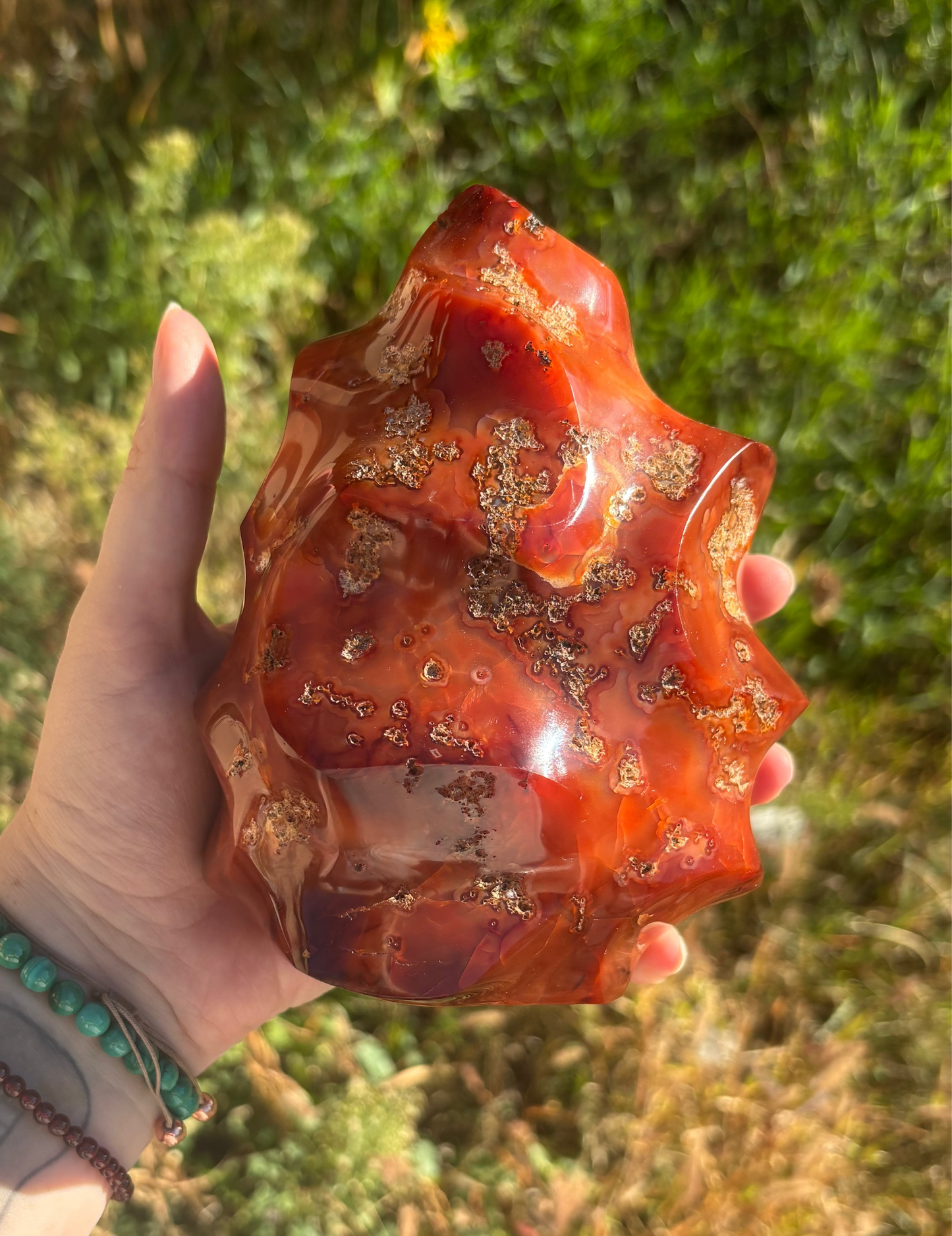 Chunky Carnelian Flame A