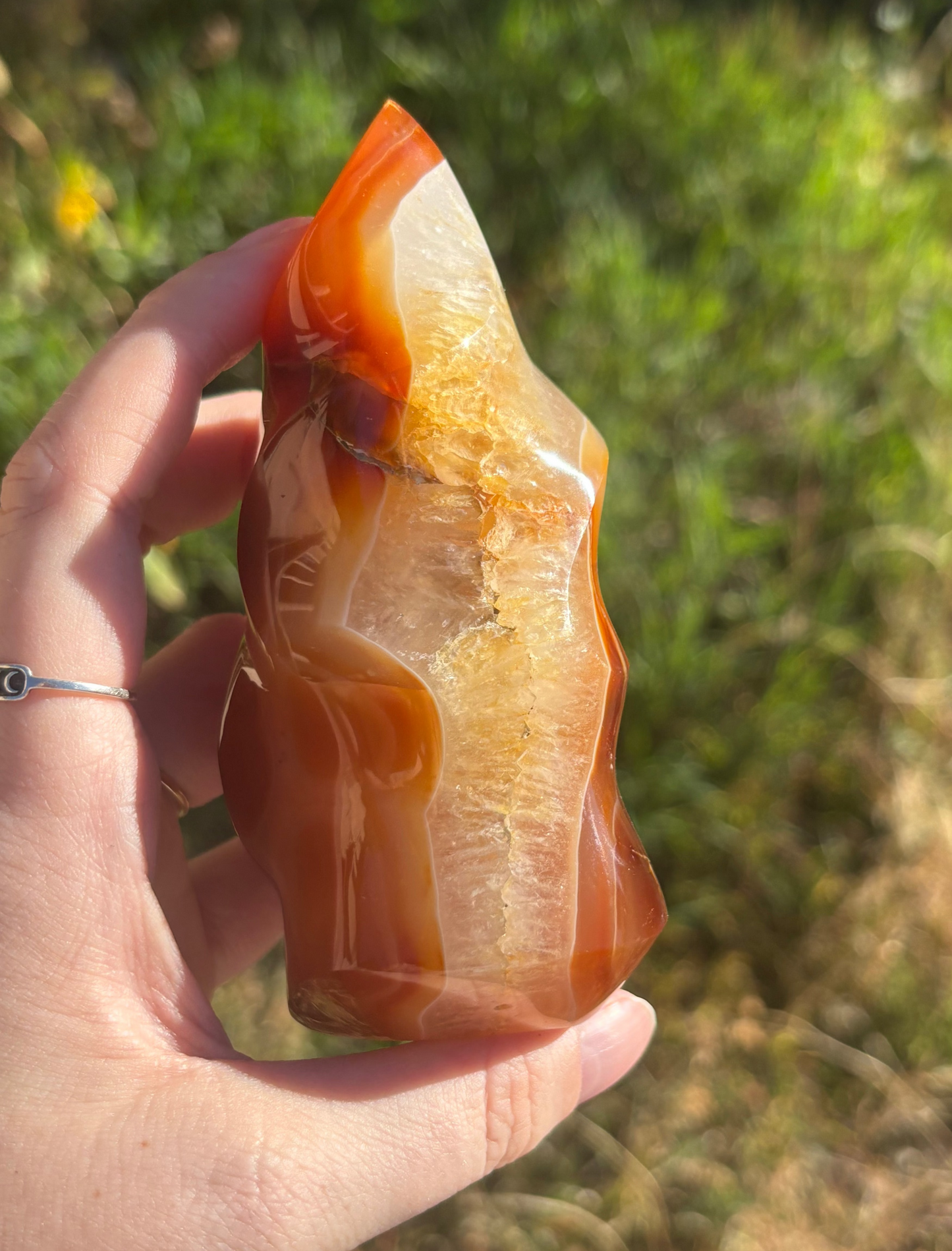 Chunky Carnelian Flame D