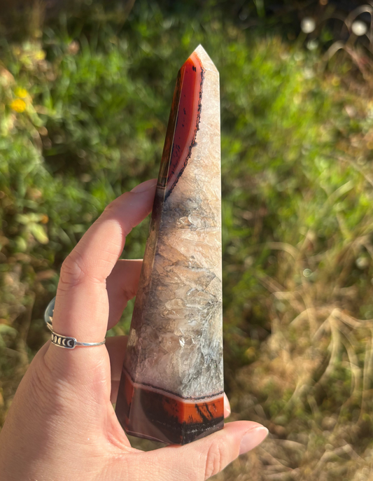Groovy Agate Tower