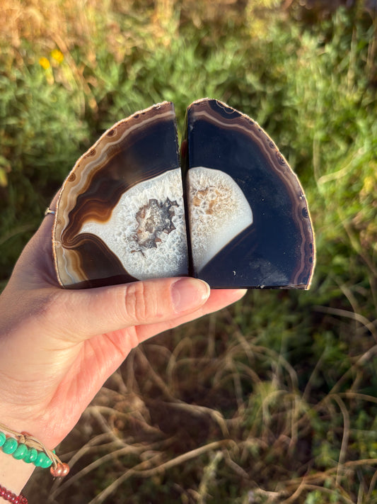 Agate Bookends G