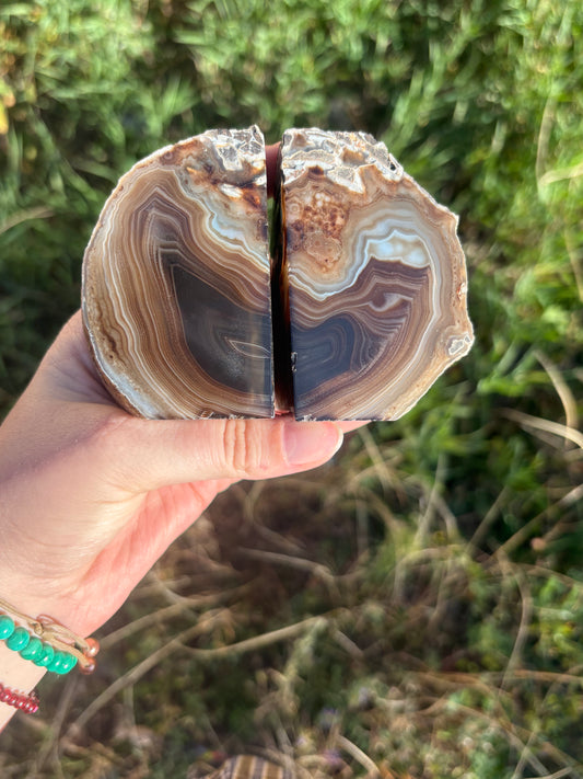 Agate Bookends H
