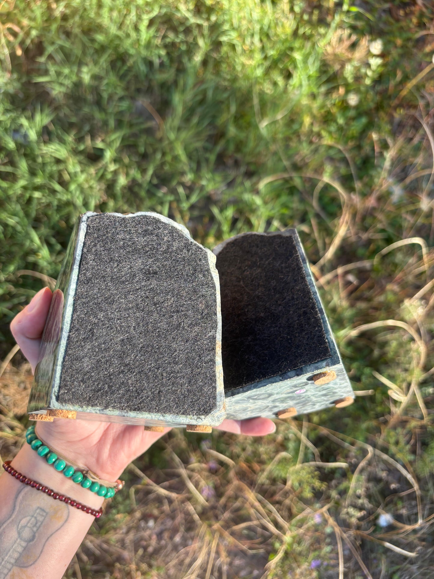 Kambaba Jasper Bookends