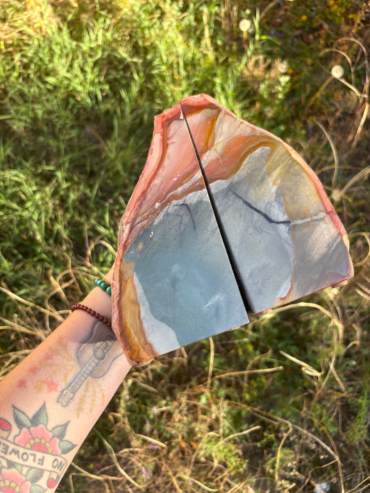 Polychrome Jasper Bookends